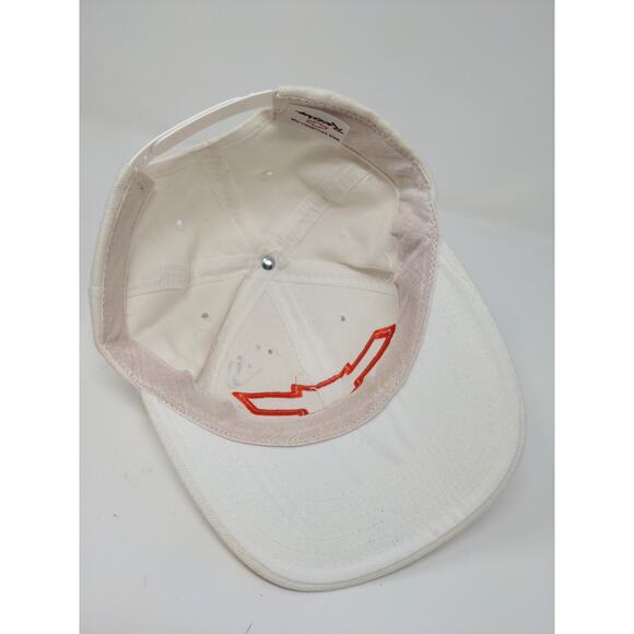 Raceshop Chevrolet Chevy Snapback Hat Adjustable White Autographed - Picture 10 of 12